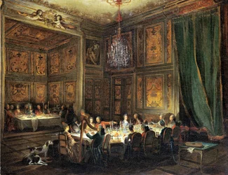 Diner van de Prins van Conti in de Tempel, 1766